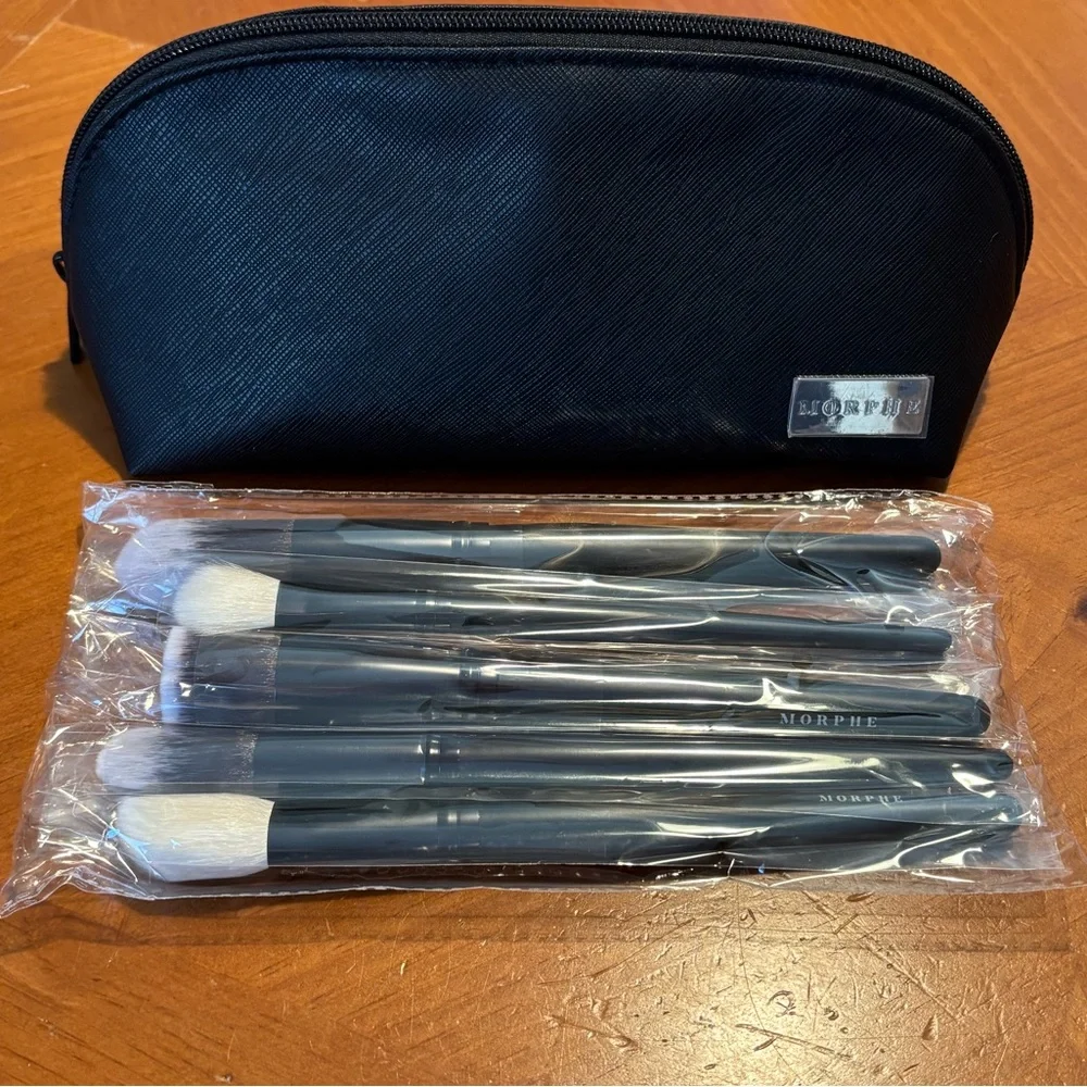 Morphe 5-Piece Face Brush Collection + Bag